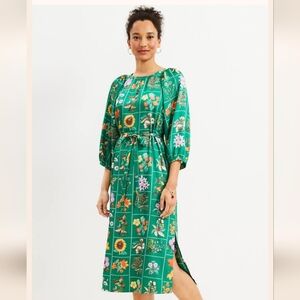 LOFT • Garden Squares Dress 🌻